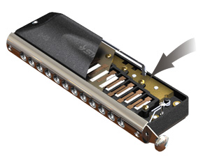 Suzuki Sirius S-64CW Harmonica chromatique 16 trous avec couverture en bois  - Major Pigalle