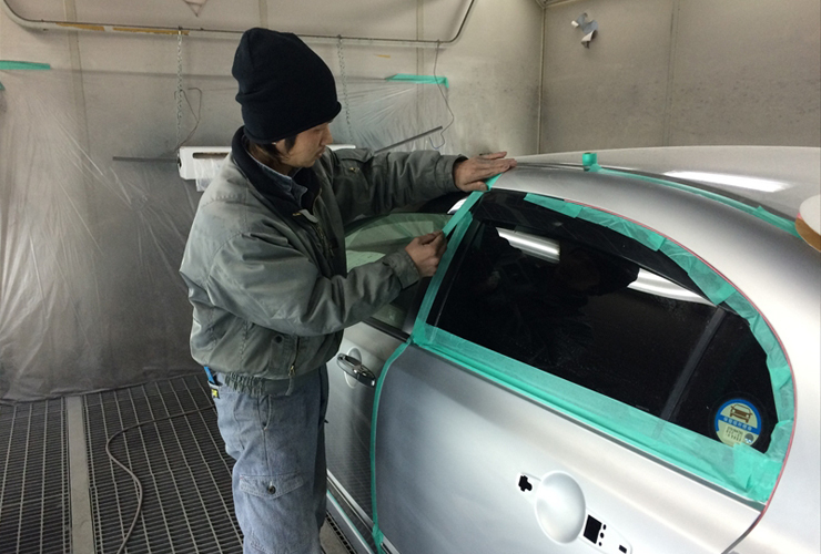 施工実績 車の傷 へこみ修理 板金塗装なら名古屋市港区にある善南自動車